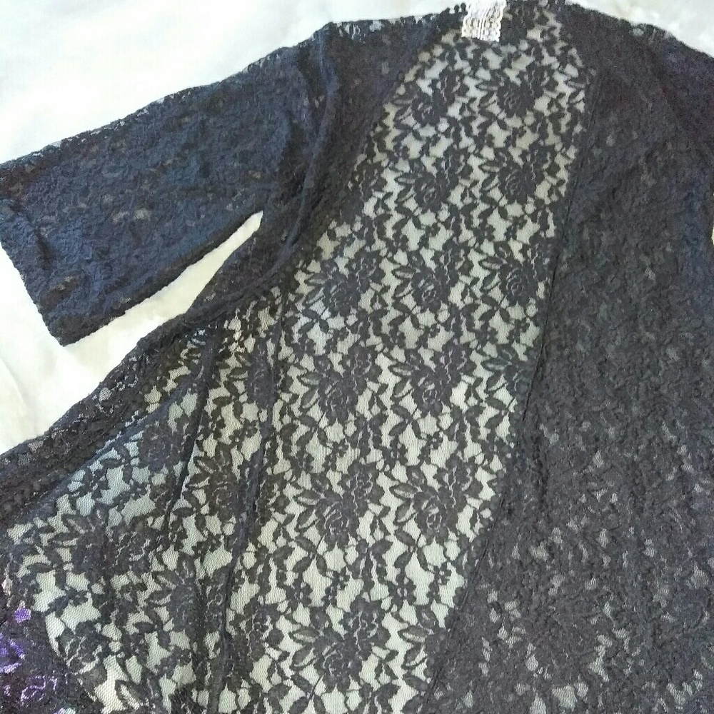 Black Lace Cardigan Cover-up